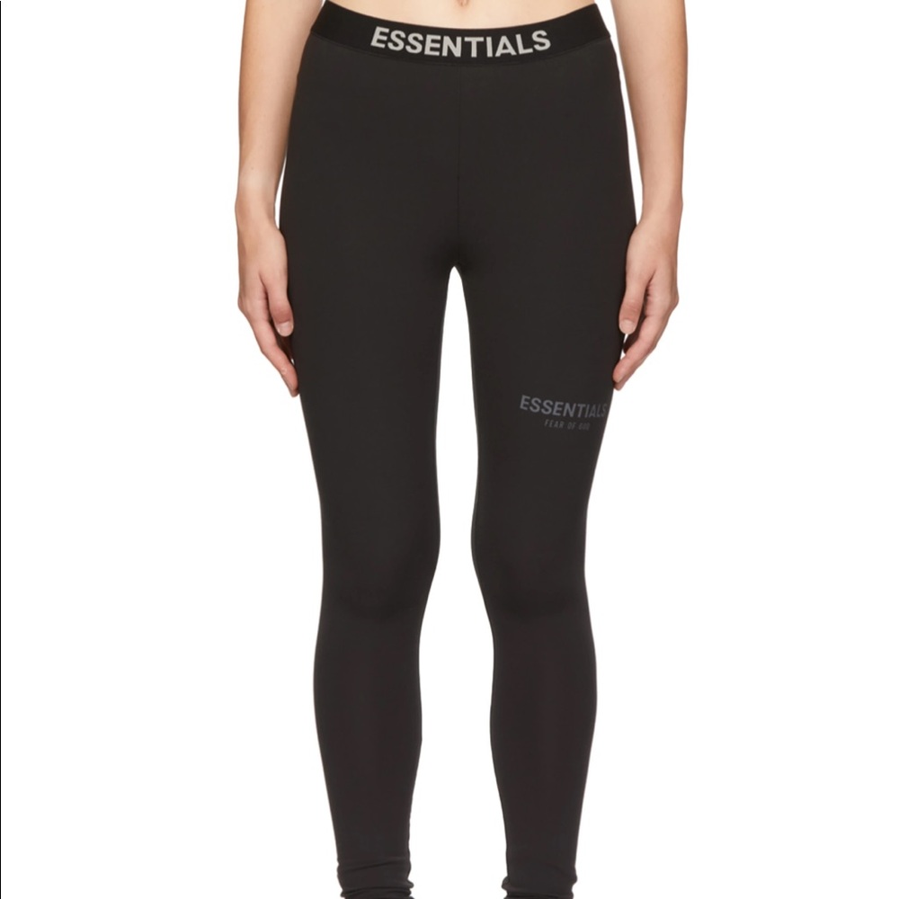 Fear of god essentials black leggings